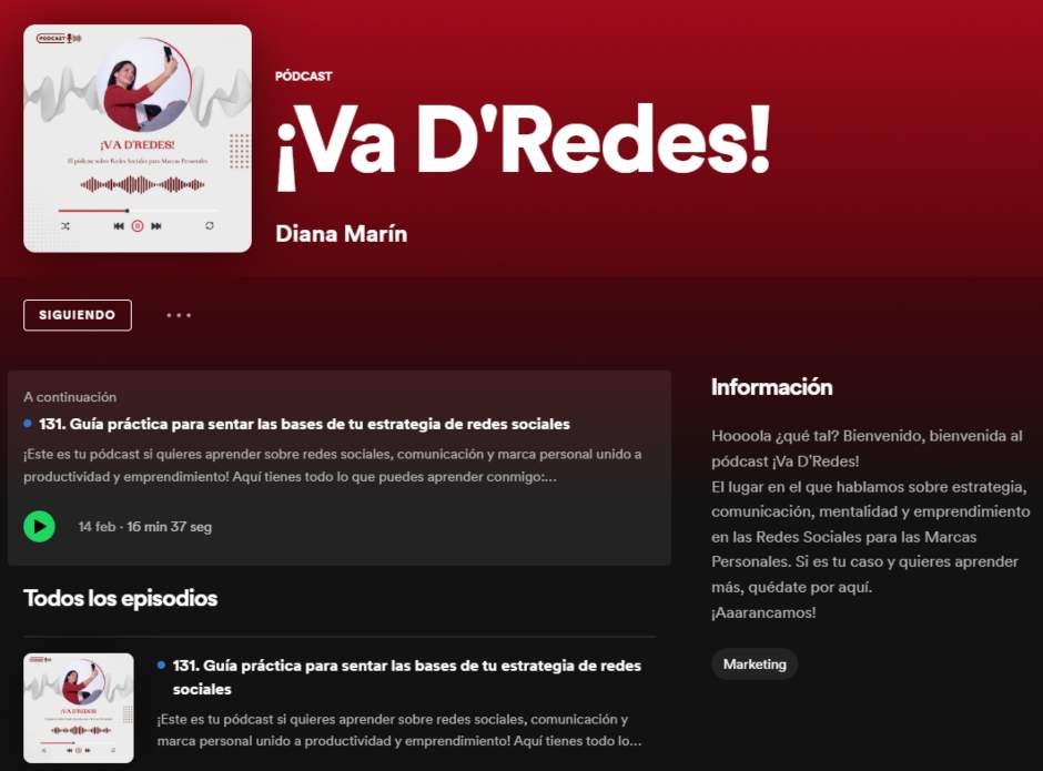 podcast de redes sociales